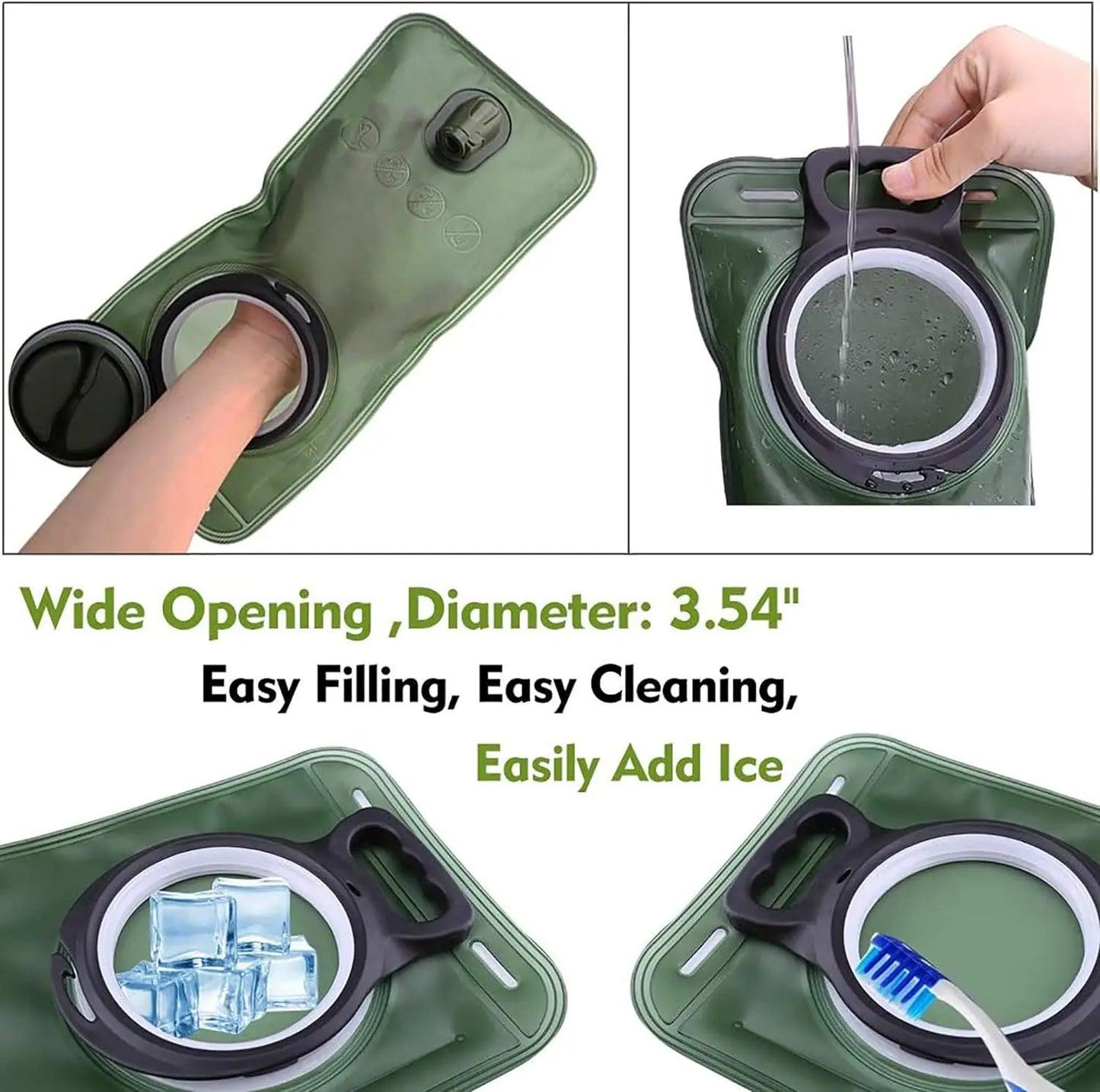 Hydration Bladder 2L, Leak Proof Water Reservoir