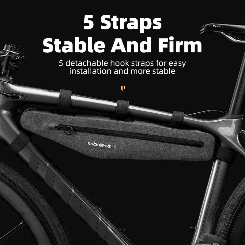 1.5L Waterproof Bike Bag Front Tube Triangle