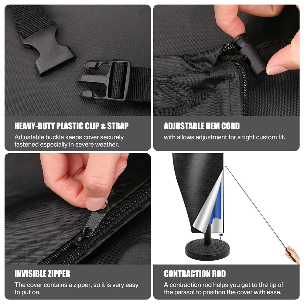 Umbrella Rain Covers Waterproof Protective Sunshade Gear