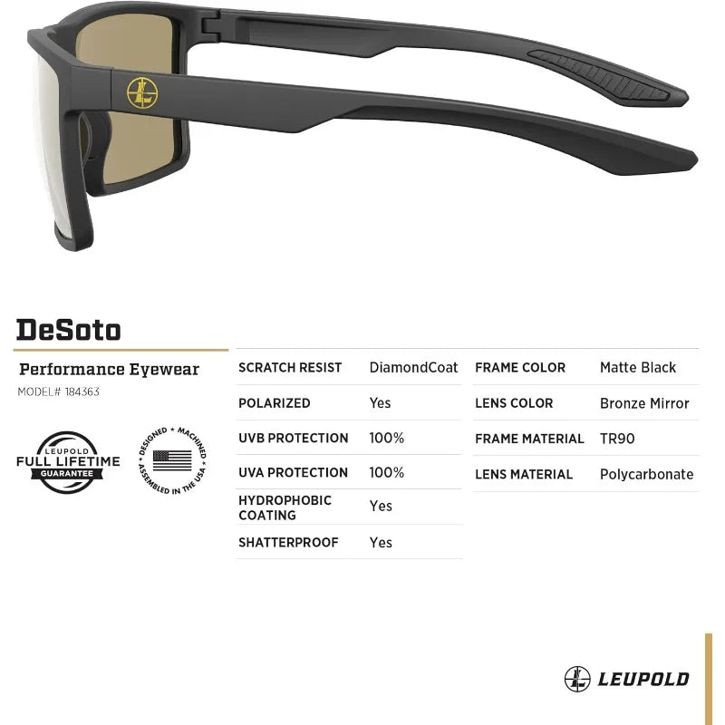 Leupold Desoto Performance Eyewear with Polarized Lenses