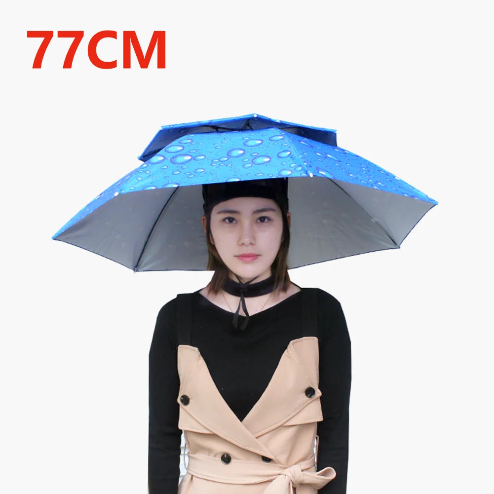 Outdoor Caps Umbrella Hat Foldable Sunshade Headwear