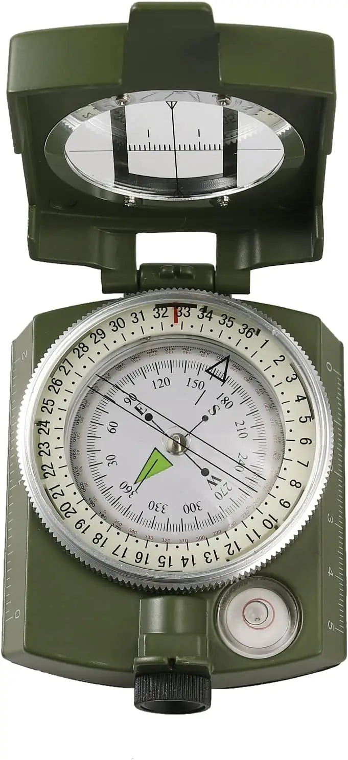 Compass, Waterproof, Sighting, Bubble Levels, Carrying Bag