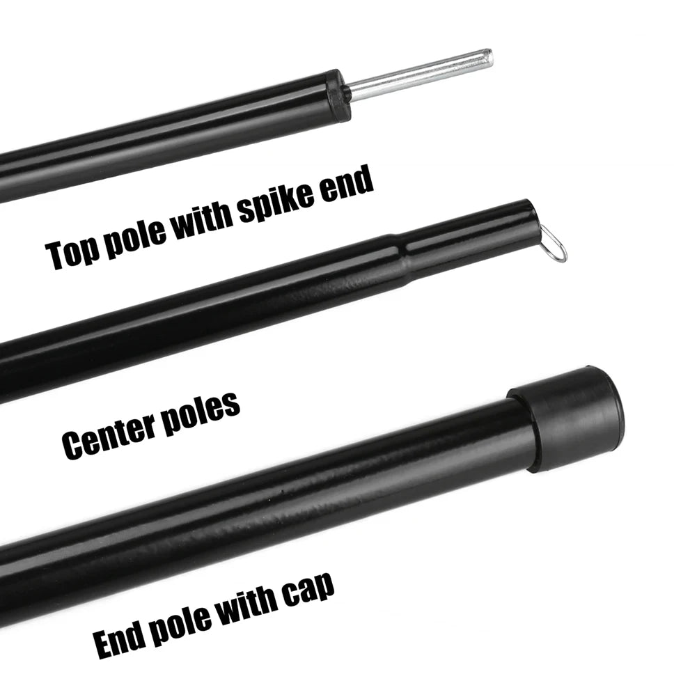 Telescopic Tent Pole Adjustable Tarp Aluminium Alloy