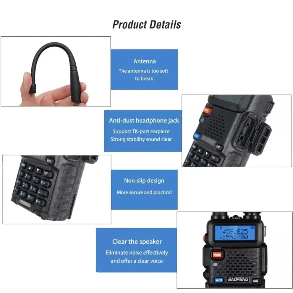 5W 8W High Power Portable Walkies Talkies