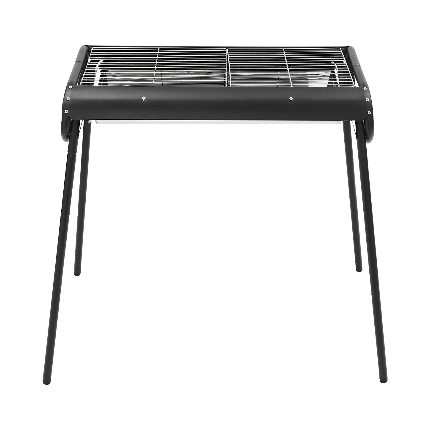 Portable Outdoor Charcoal Barbecue Grill, Stainless Grates