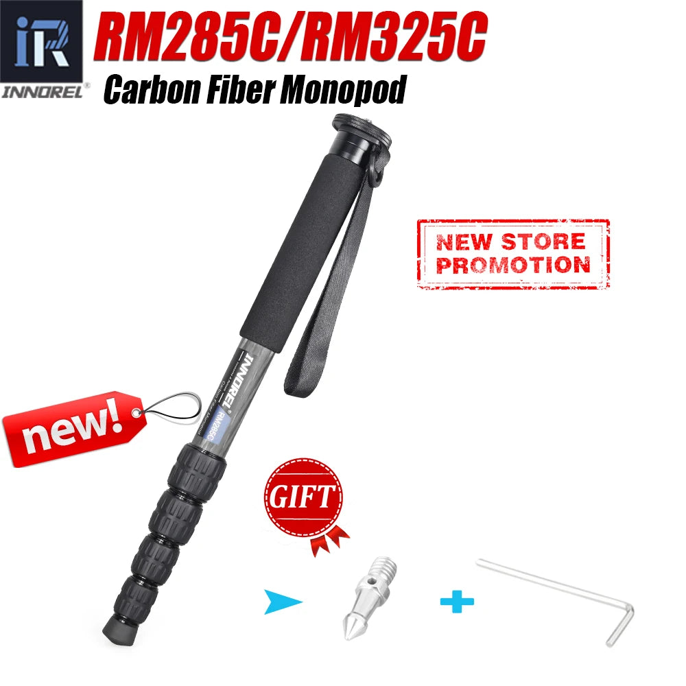 Professional Travel Carbon Fiber Monopod Device Mount