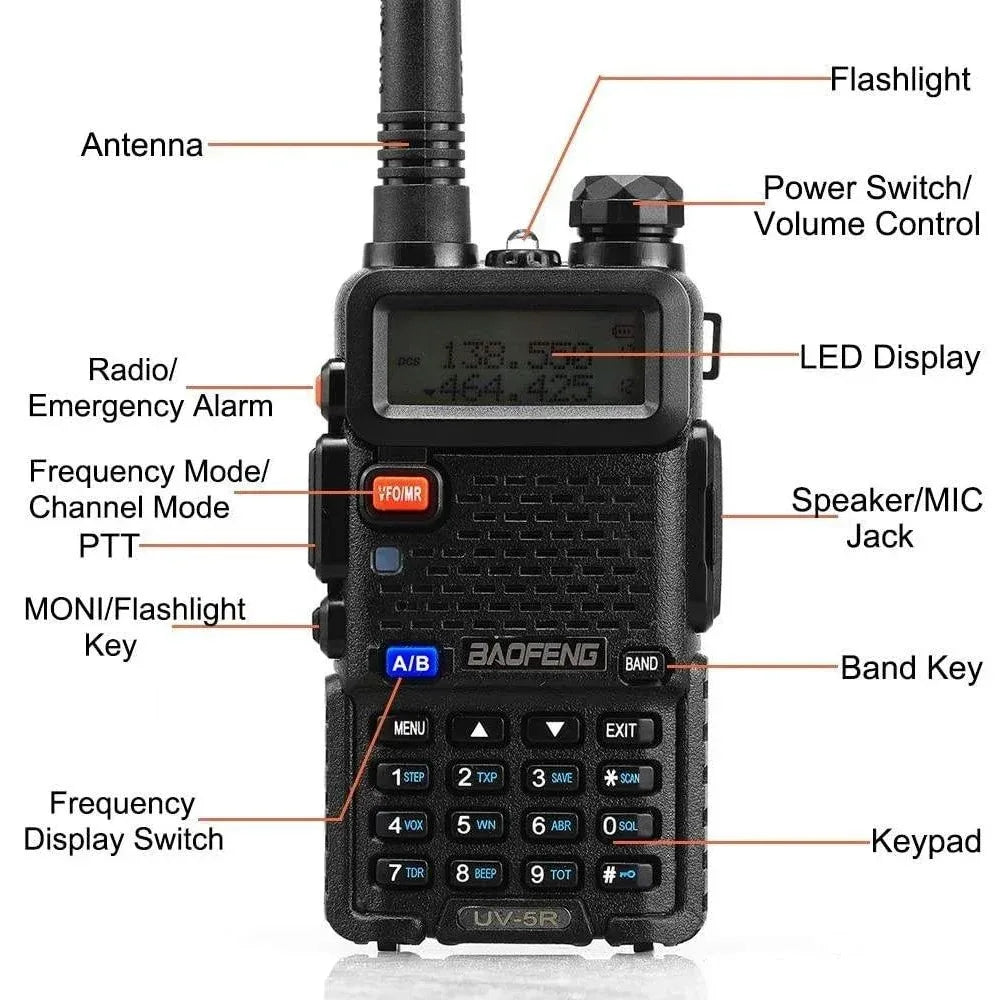 5W 8W High Power Portable Walkies Talkies