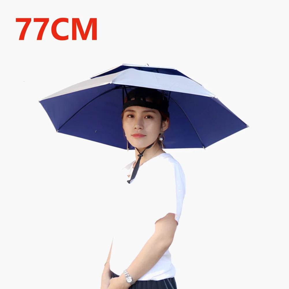 Outdoor Caps Umbrella Hat Foldable Sunshade Headwear
