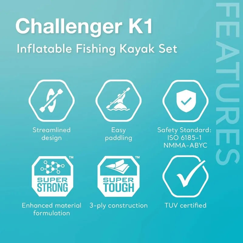 2 Inflatable Kayaks, Seat, Backrest, Oar, Pump