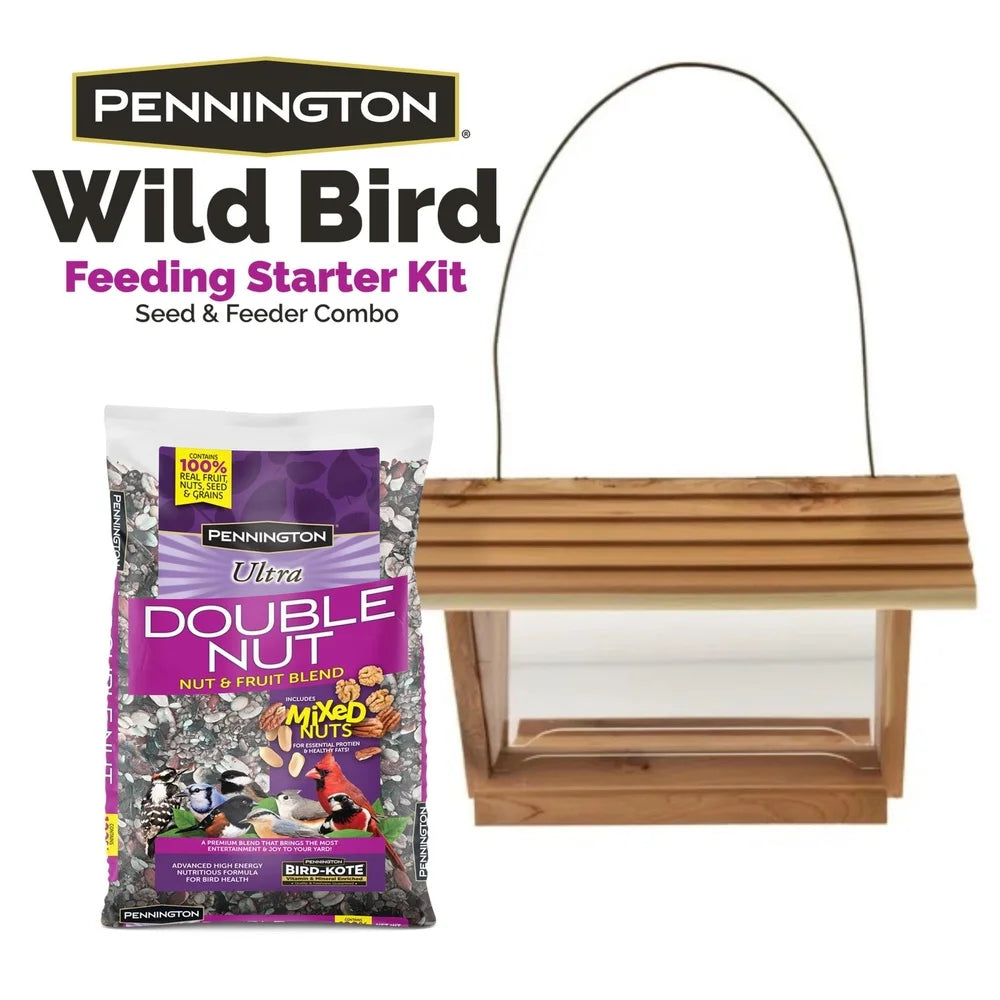 Bird Starter Kit, Feeder, Fruit, and Nuts