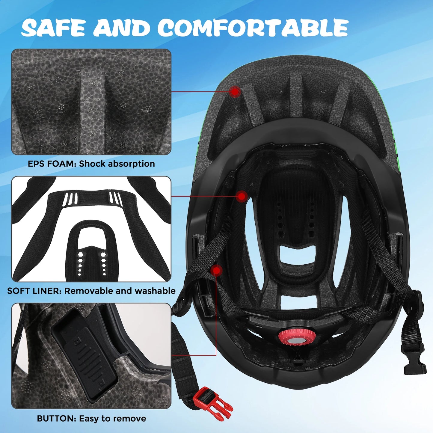 Child Sports Safety Protection Full Face Helmet