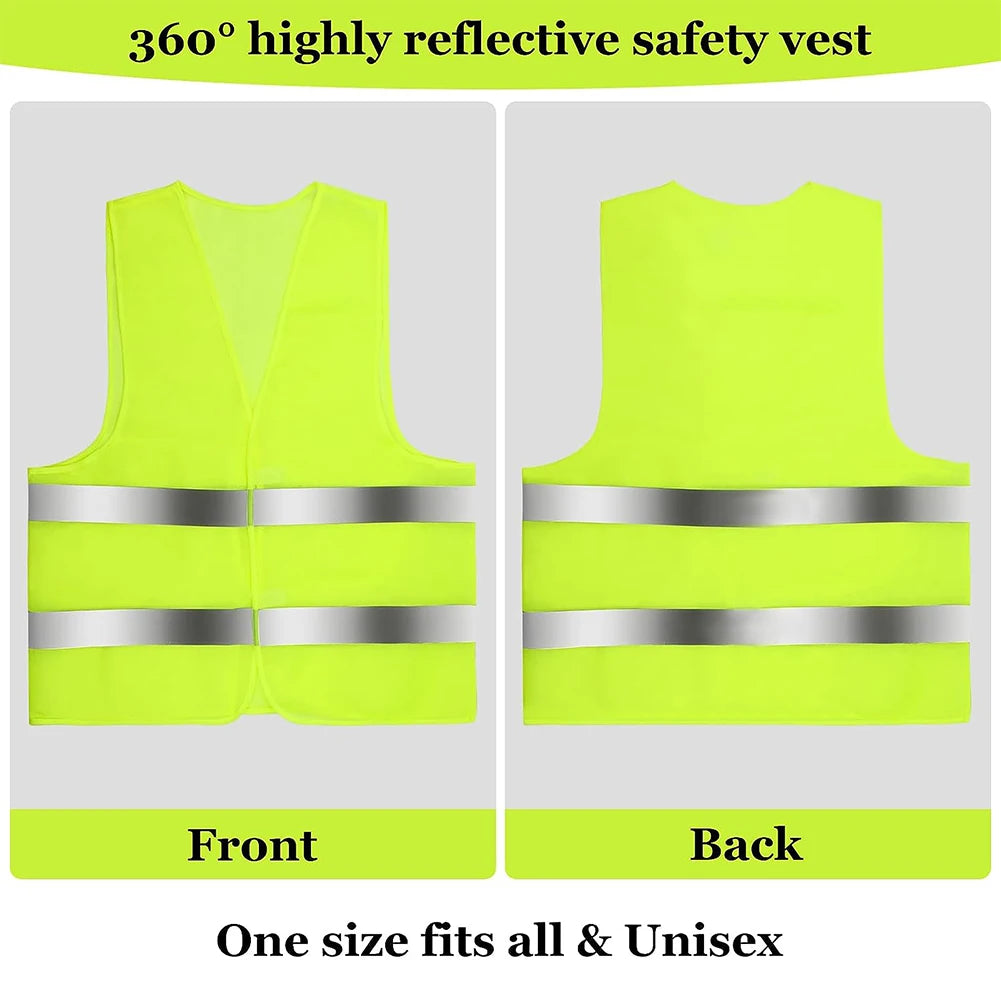 Reflective Safety Vest High Visibility Work Security