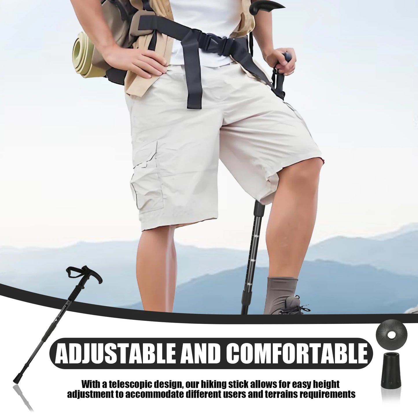 Mountain Climbing Crutch, Trekking Pole, Climb Stick