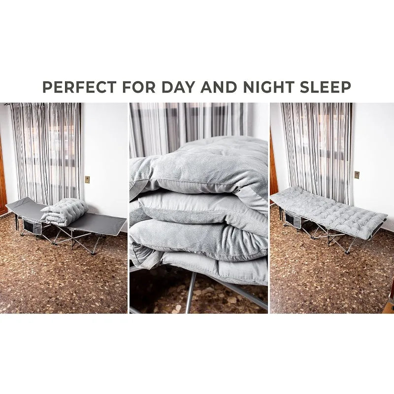2-Pack Folding Cot, & Mattress Premium Quality