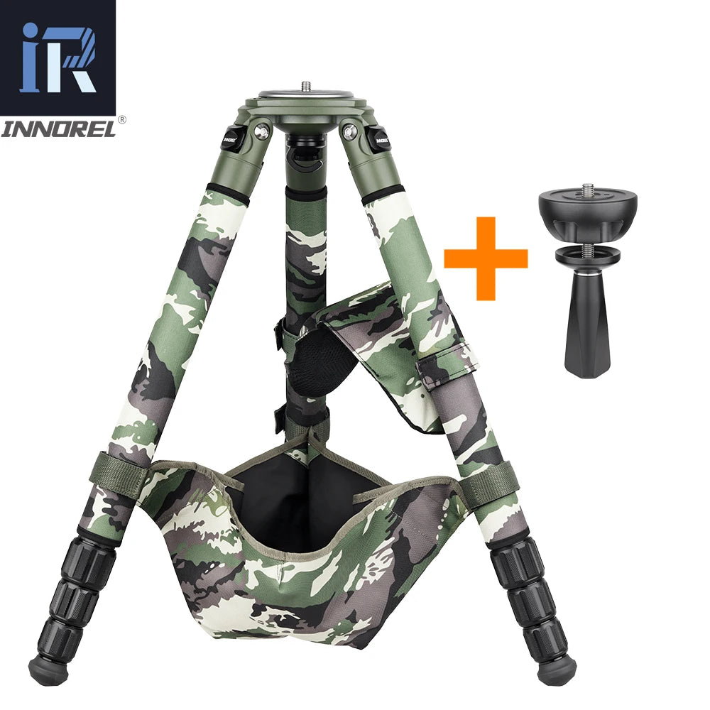 Camouflage Carbon Fiber Tripod, Birdwatching Heavy Duty