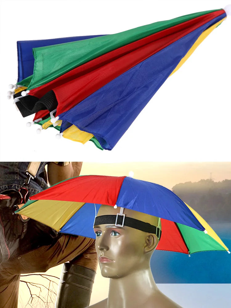 Umbrella Hat Sunscreen Universal Headwear UV Protection