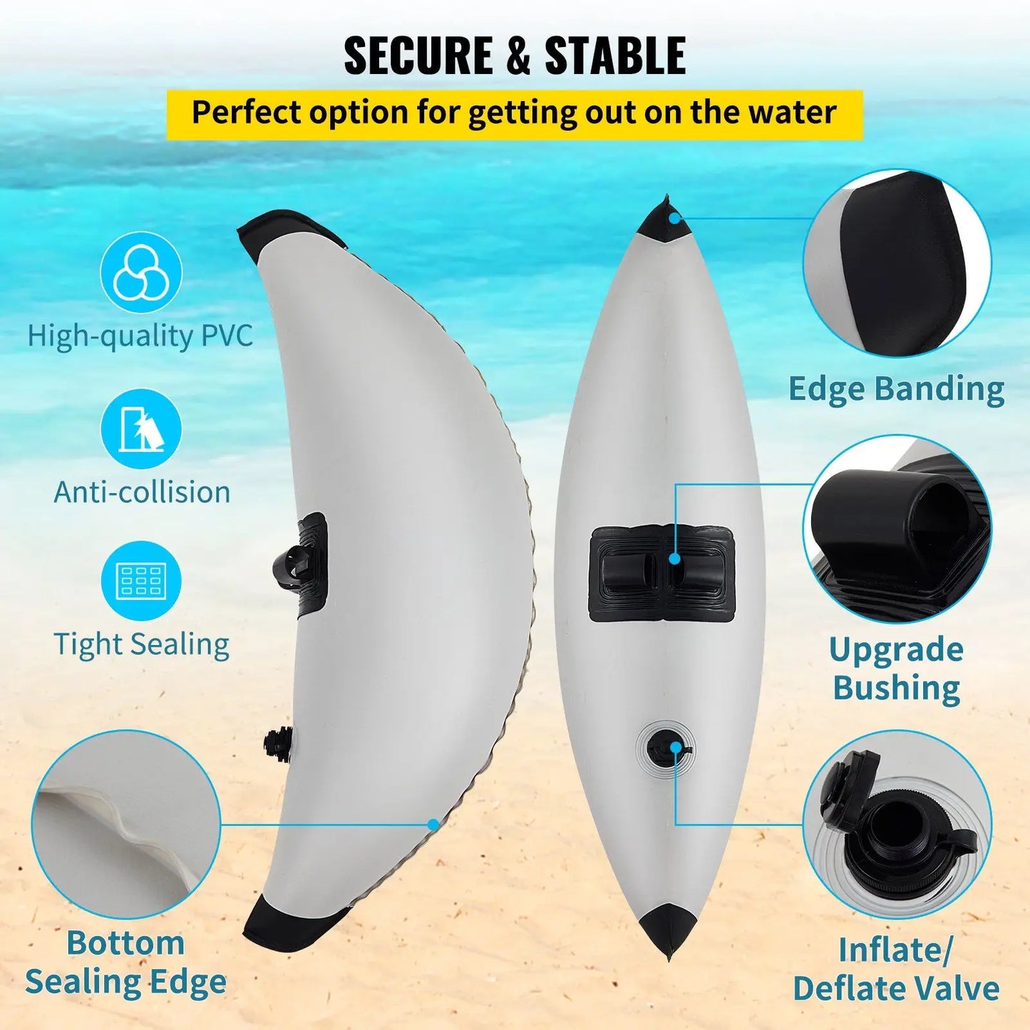PVC Inflatable Outrigger Float Sidekick Arms Rod,