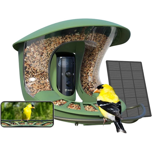 Smart Bird Feeder Camera Solar-Powered