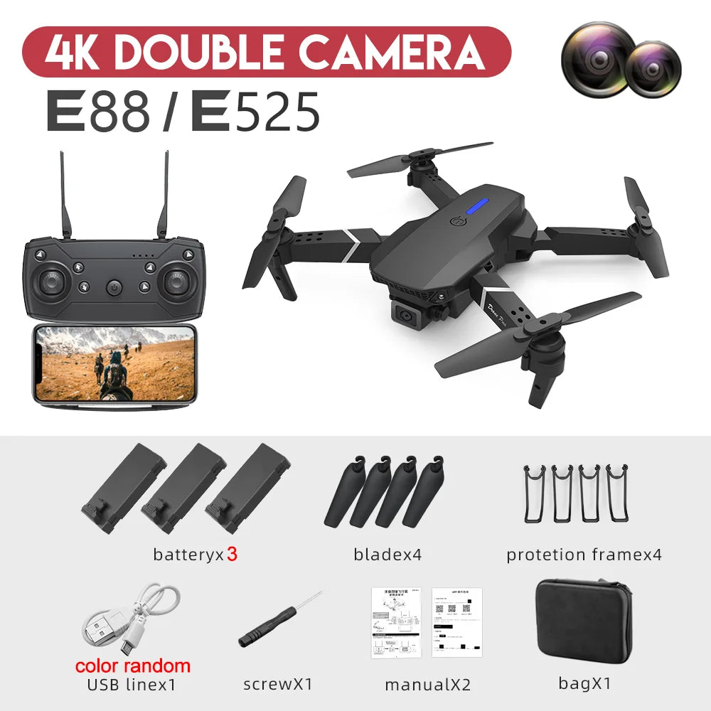 E88Pro Drone Professinal 1080P HD Camera Foldable
