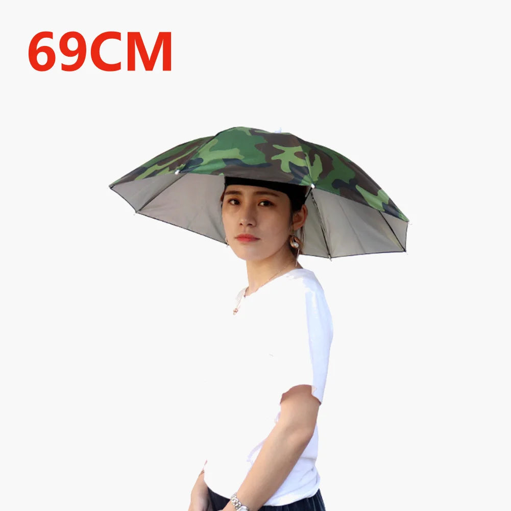 Outdoor Caps Umbrella Hat Foldable Sunshade Headwear