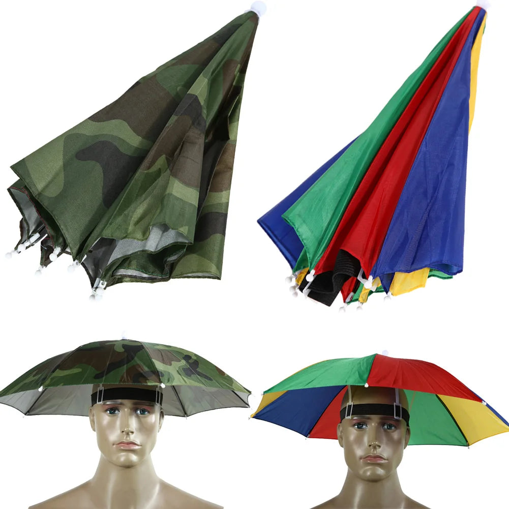 Umbrella Hat Sunscreen Universal Headwear UV Protection