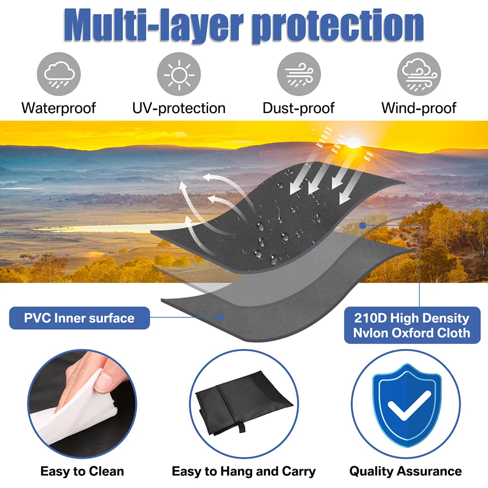 Umbrella Rain Covers Waterproof Protective Sunshade Gear