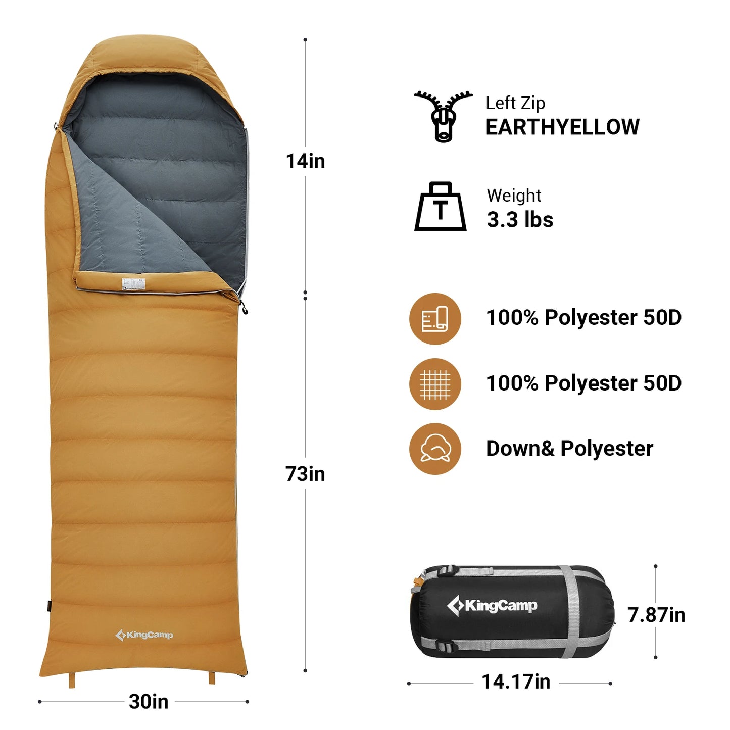 Sleeping Bag, Lightweight Camping Essentials Gear Accessories