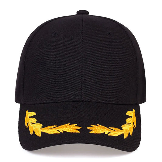 Wheat Embroidered Baseball Cap Outdoor Adjustable Hat