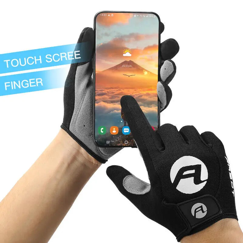 Cycling Gloves, Touchscreen, Padded Anti-Slip Grips