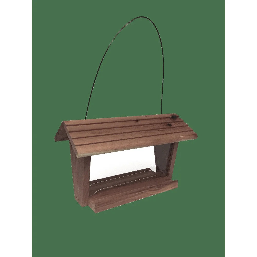 2 Pack Red Cedar Hopper Bird Feeder