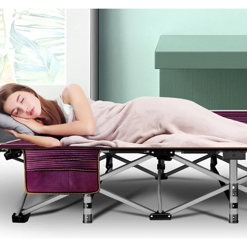 2 Pack Folding Camping Cot W/Mattress