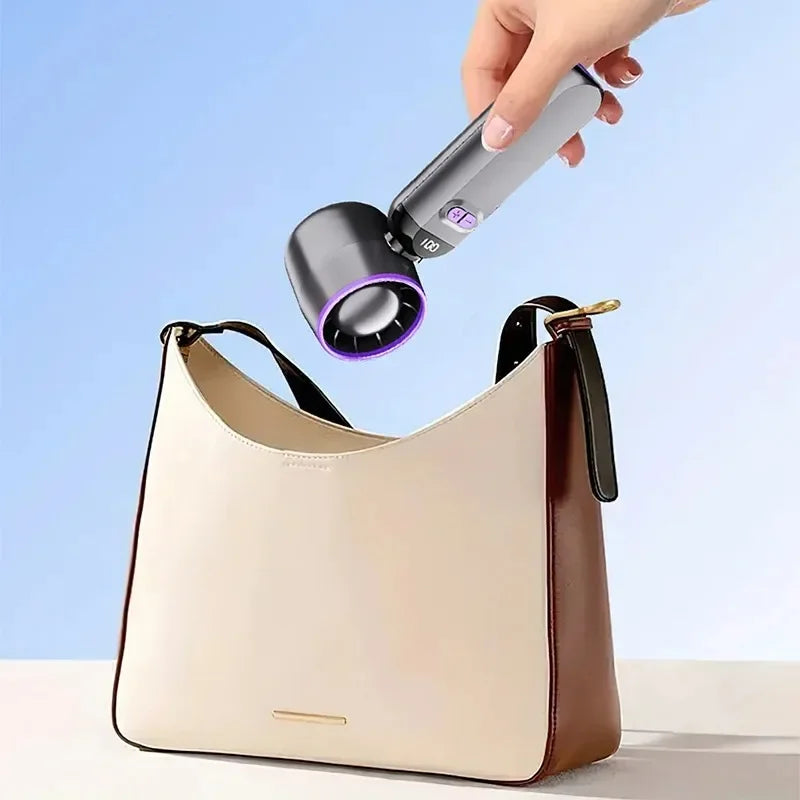Foldable USB Charging Fan, Digital Speed Display