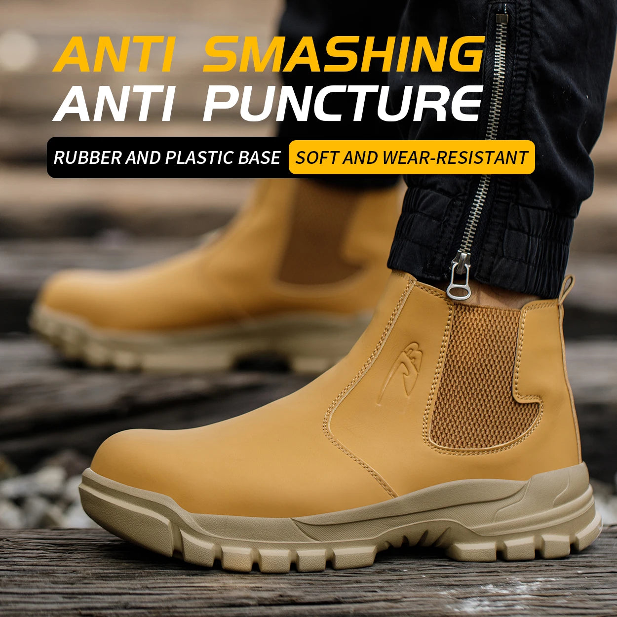 Waterproof Men's Safety Work Boots Steel Toe