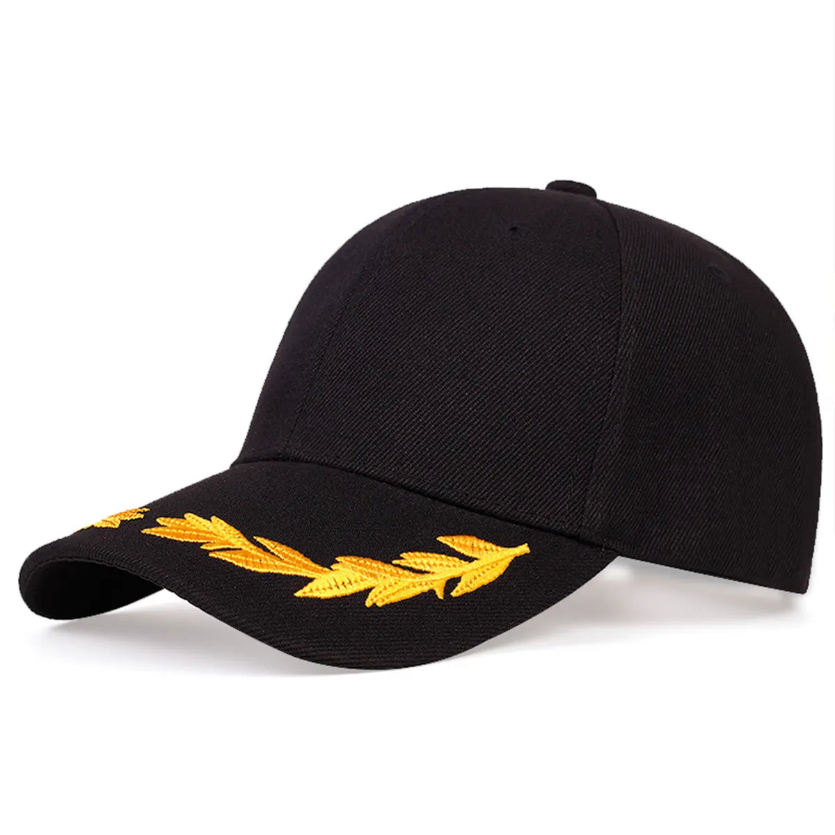 Wheat Embroidered Baseball Cap Outdoor Adjustable Hat