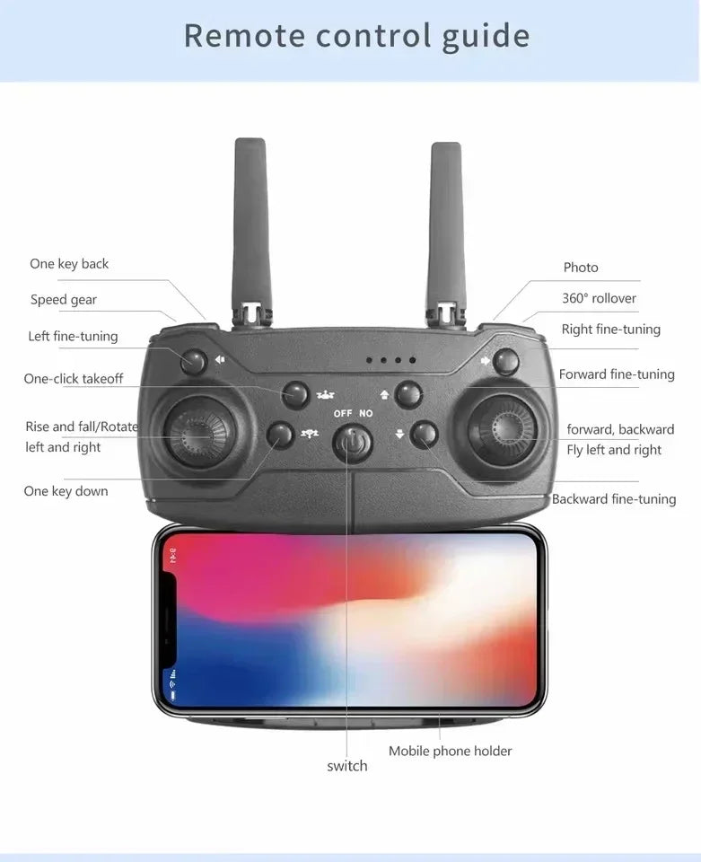 E88Pro Drone Professinal 1080P HD Camera Foldable