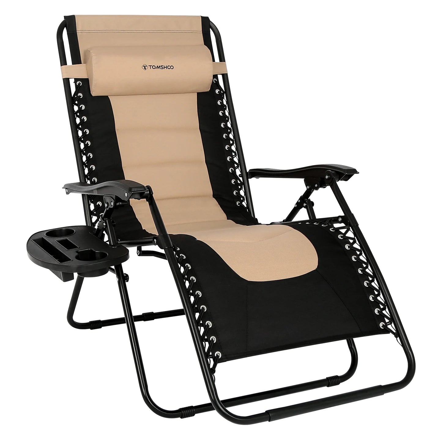Outdoor Folding Lounge Chair, Adjustable Backrest / Footrest