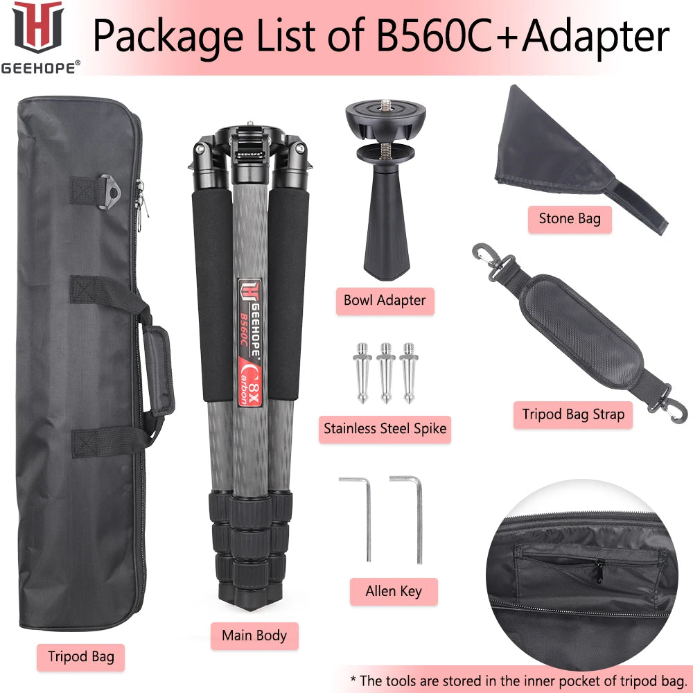 Carbon Fiber Tripod Stable Top Bracket 40mm