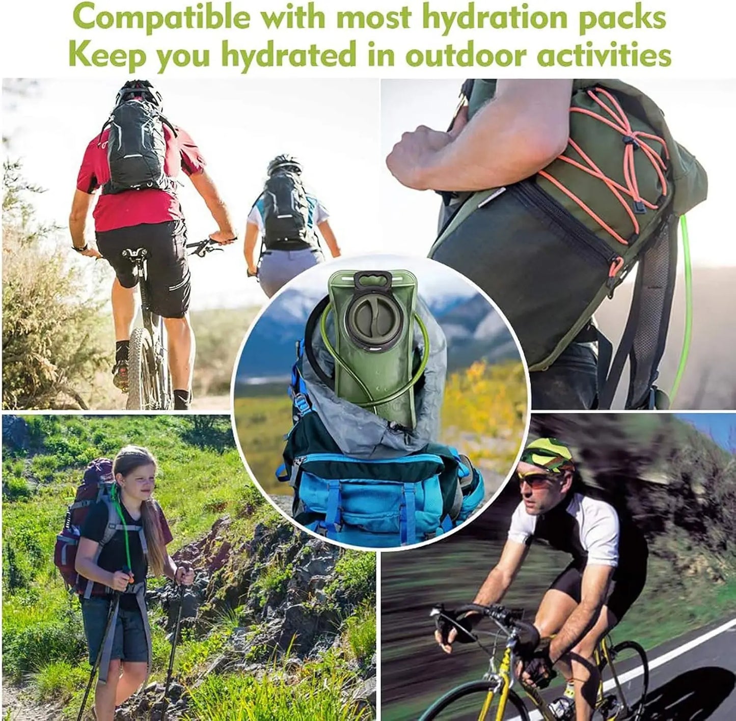 Hydration Bladder 2L, Leak Proof Water Reservoir