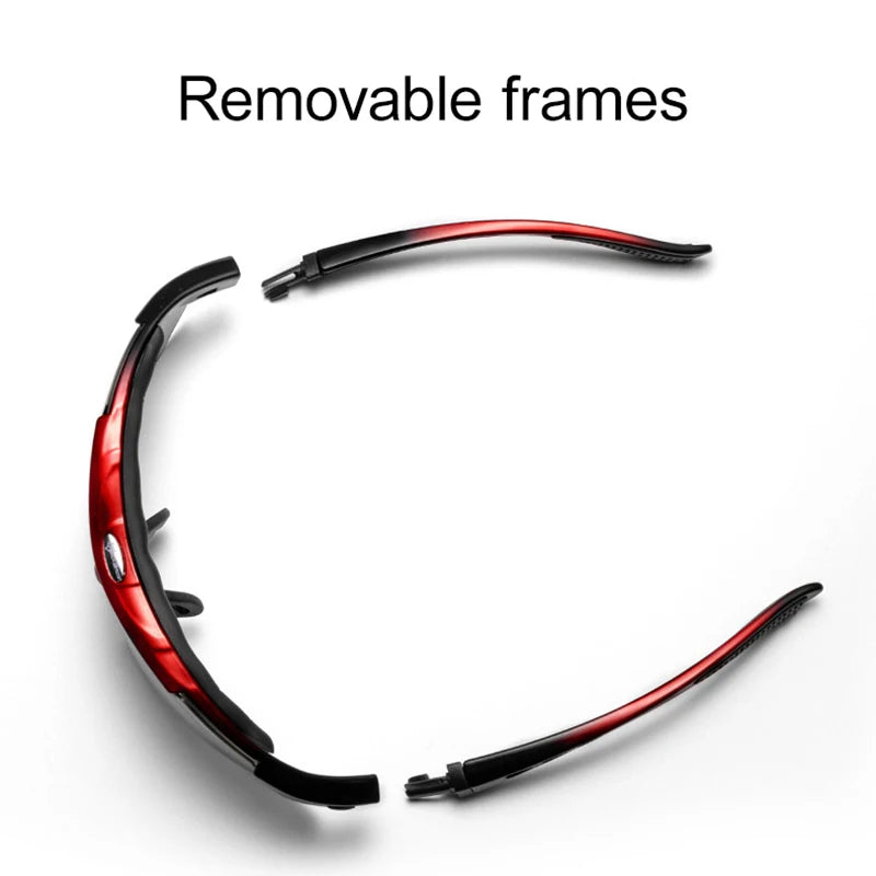 ROCKBROS Photochromic polarized Cycling Sunglasses Myopia Frame