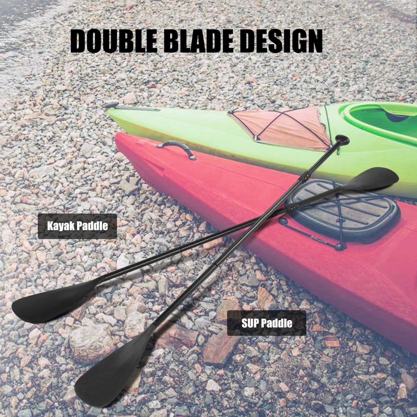 Dual Purpose Adjustable Paddle Kayak Boat, Canoe