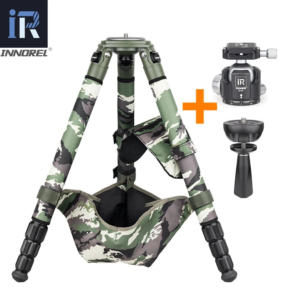Camouflage Carbon Fiber Tripod, Birdwatching Heavy Duty