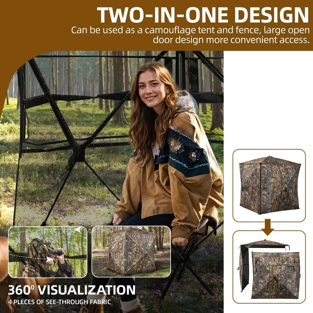 360 Degree View Hunting Fully Open Door