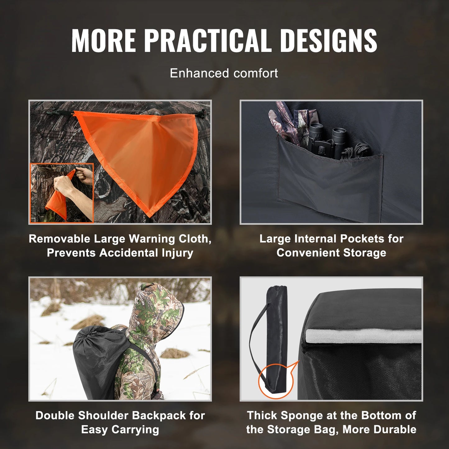 270° See Through Ground Blind, 2-3 Person