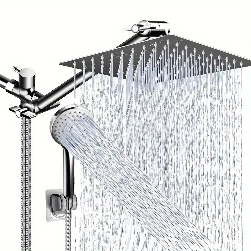 Bathroom chrome plated stainless steel pressurized shower