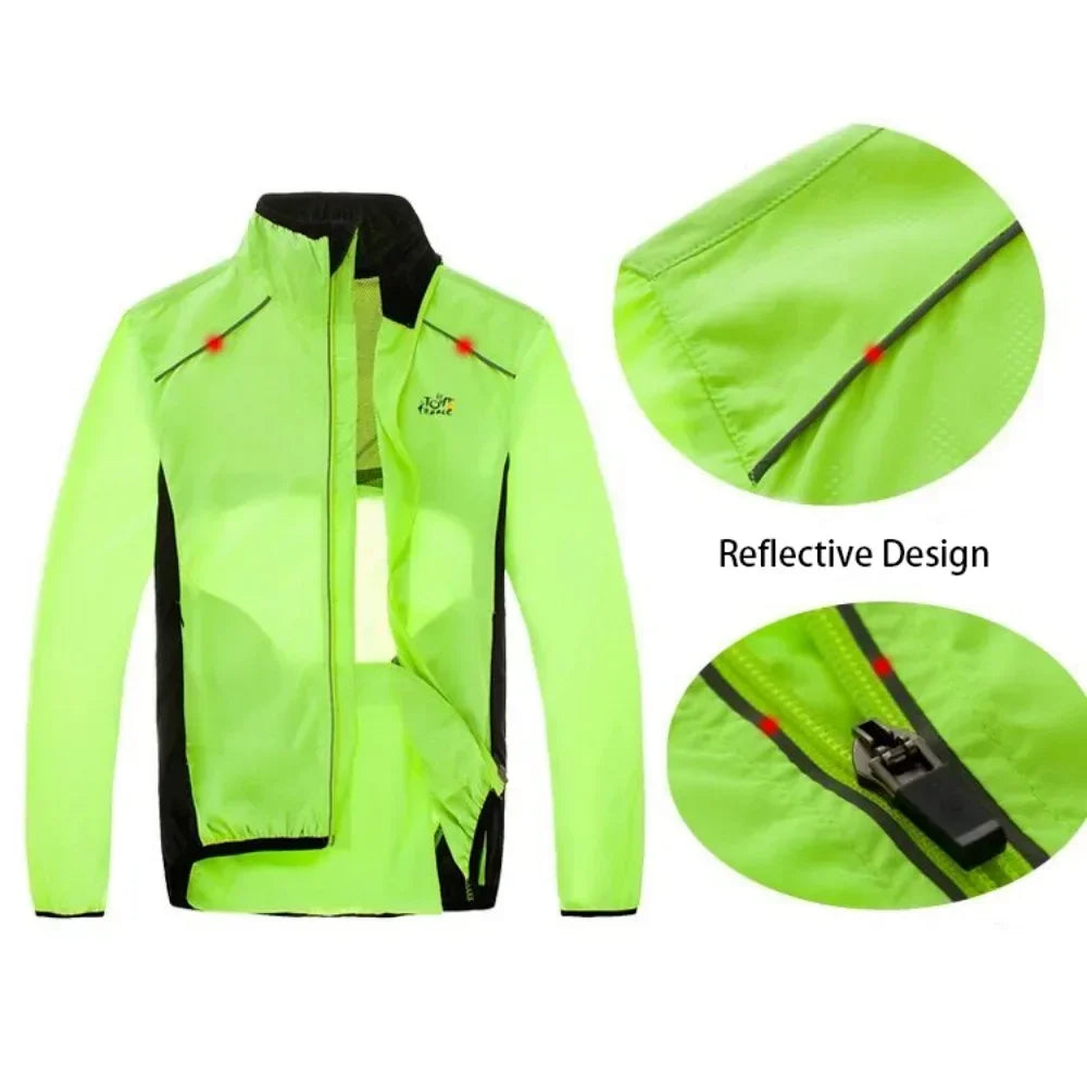 Men's Rain Jacket Waterproof Windbreaker Running Cycling