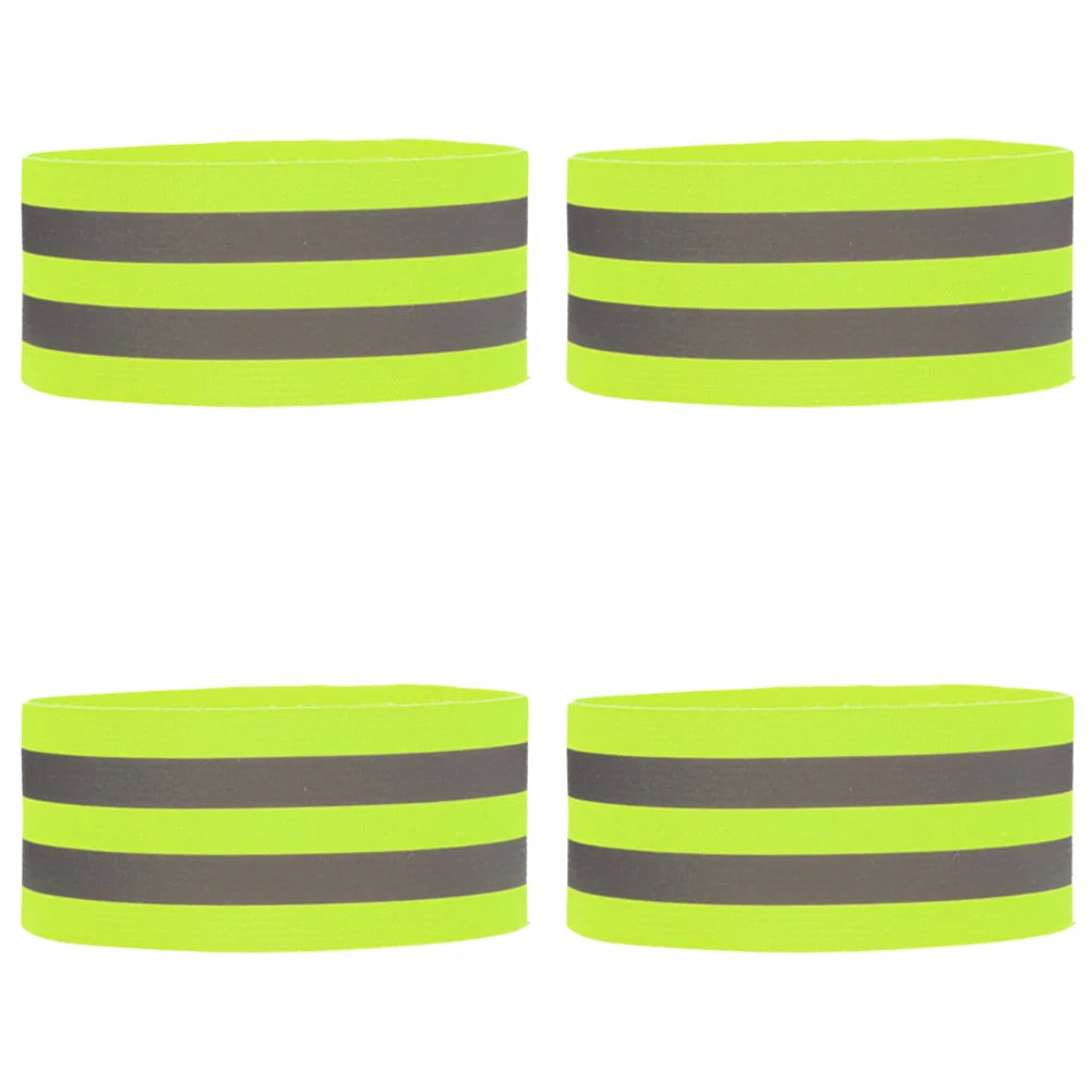 1-10PC Reflective Bands Elastic Armband Wristband Ankle