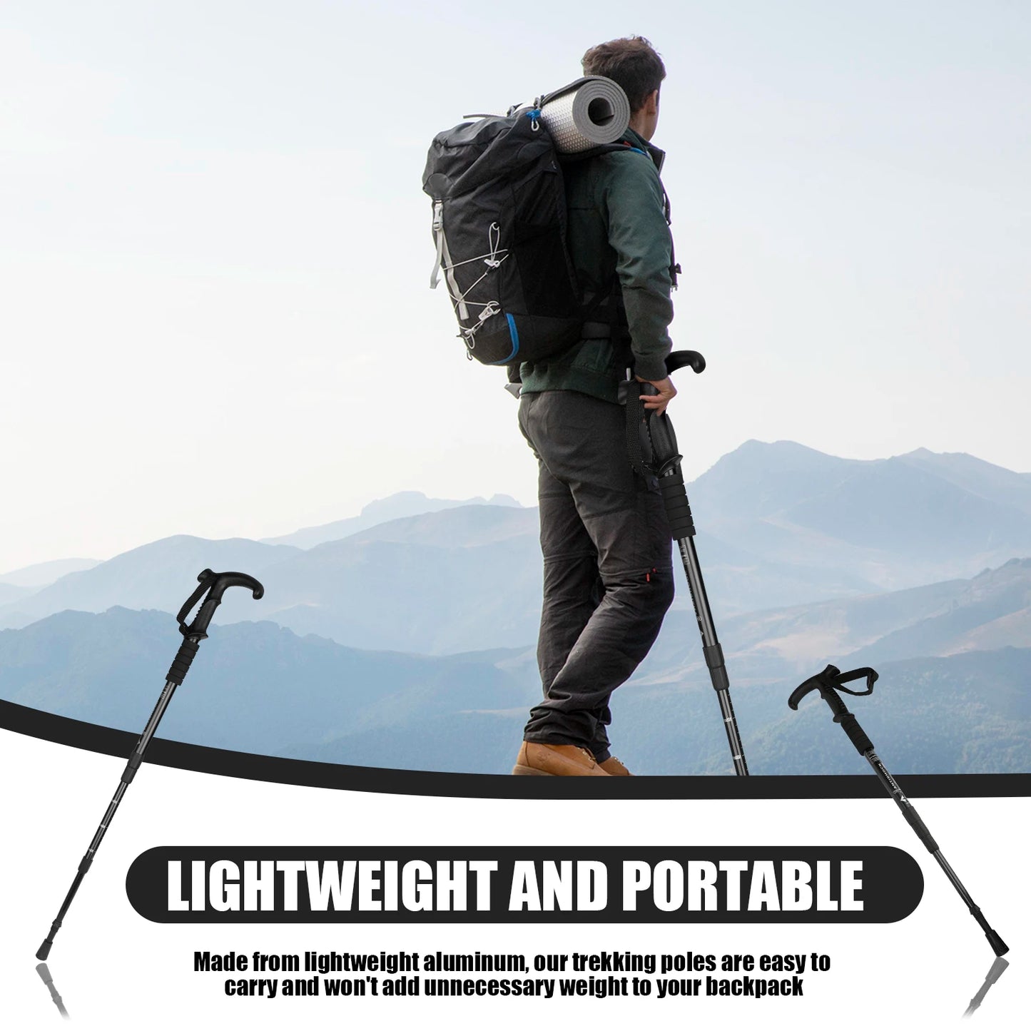 Mountain Climbing Crutch, Trekking Pole, Climb Stick
