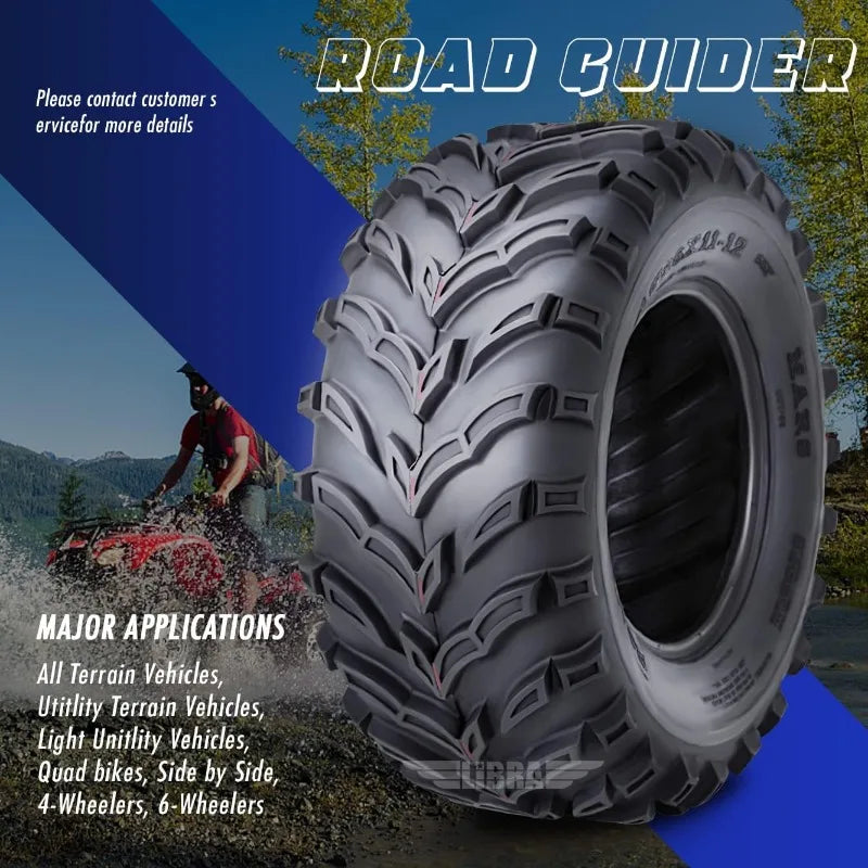 2 ROADGUIDER ATV/UTV Tires 25x10-12 6PR