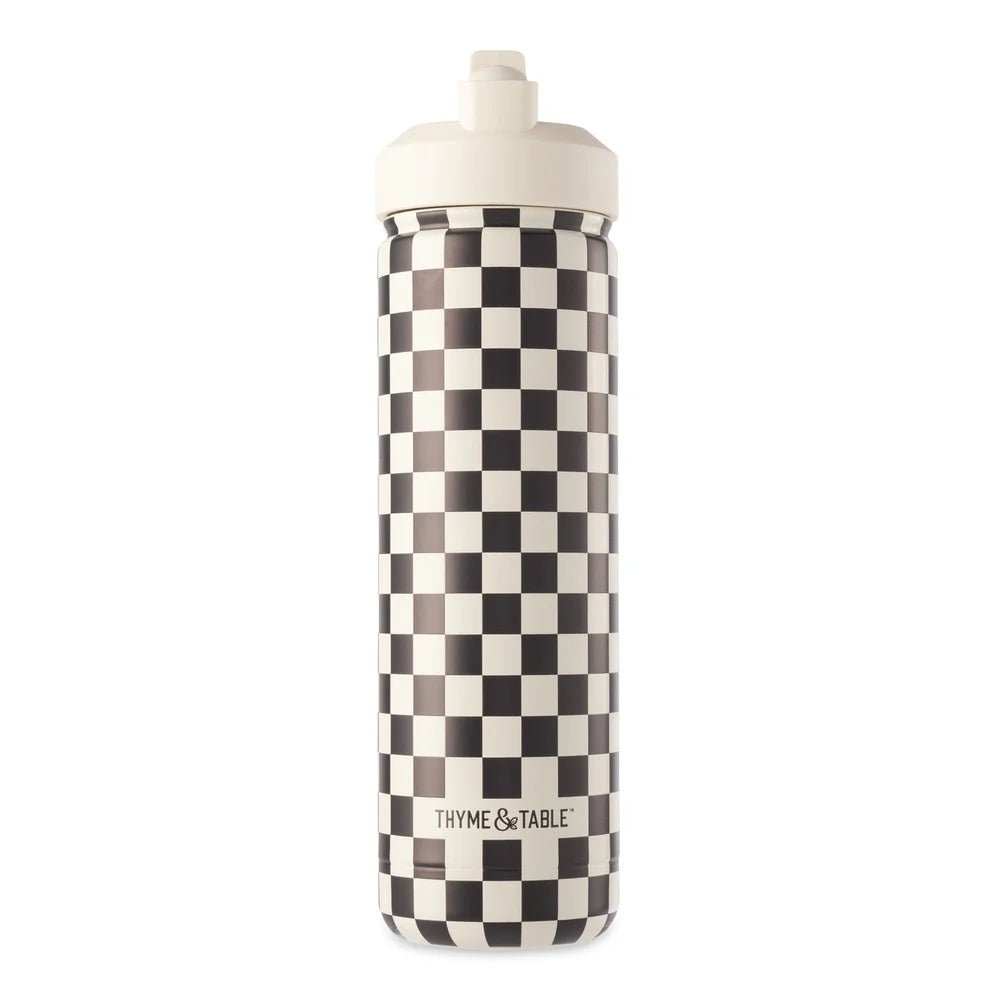 Insulated Stainless Steel Water Bottle with Straw