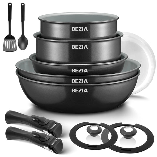 Cookware Healthy Ceramic Coating, Nonstick Pots Pans
